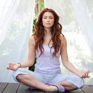a woman - meditation