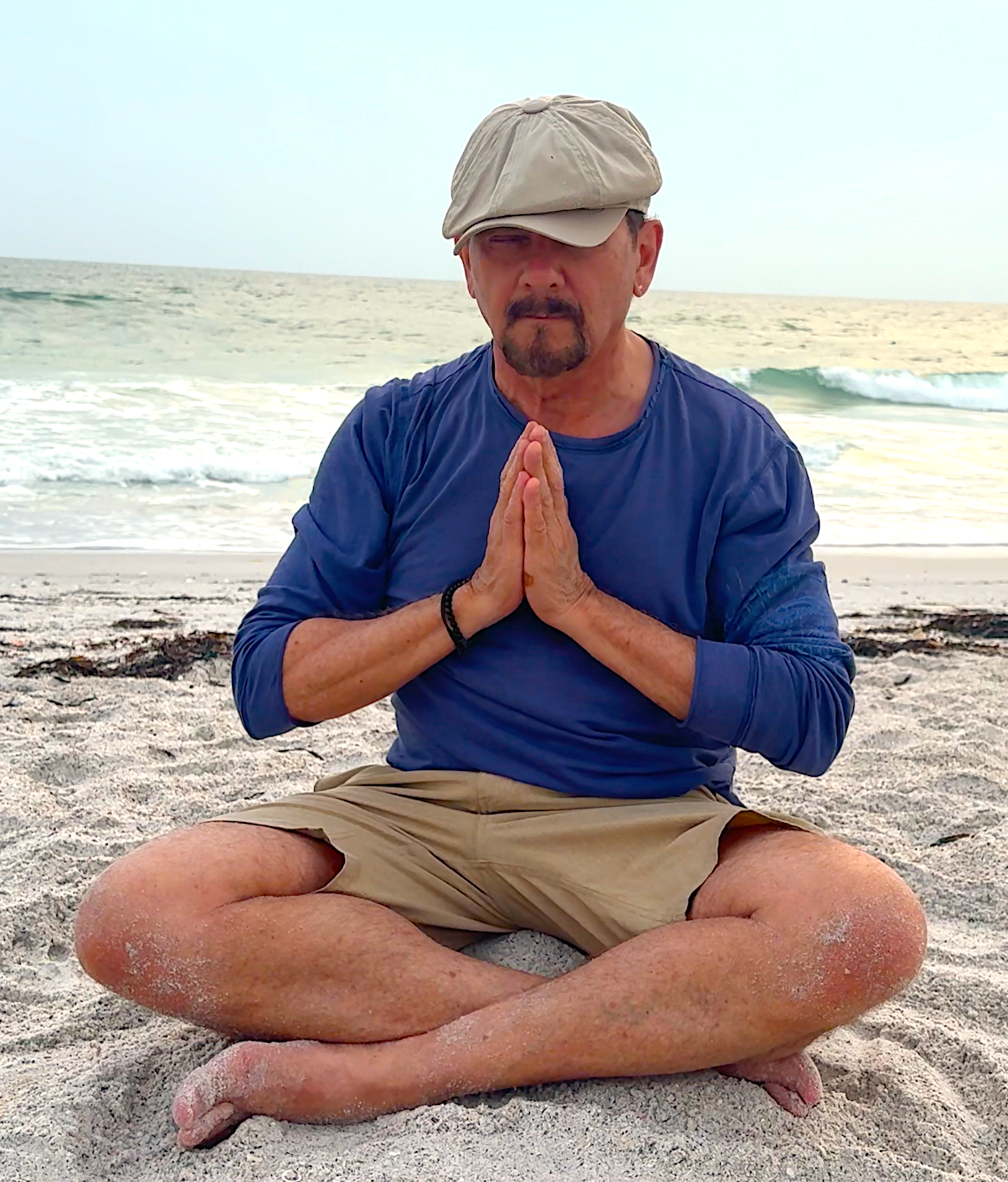 Ken Meditationg on Beach copy