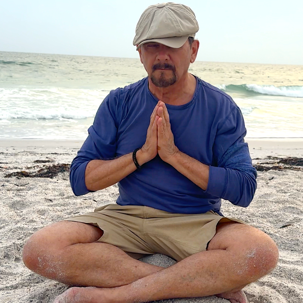 Ken Meditationg on Beach copy